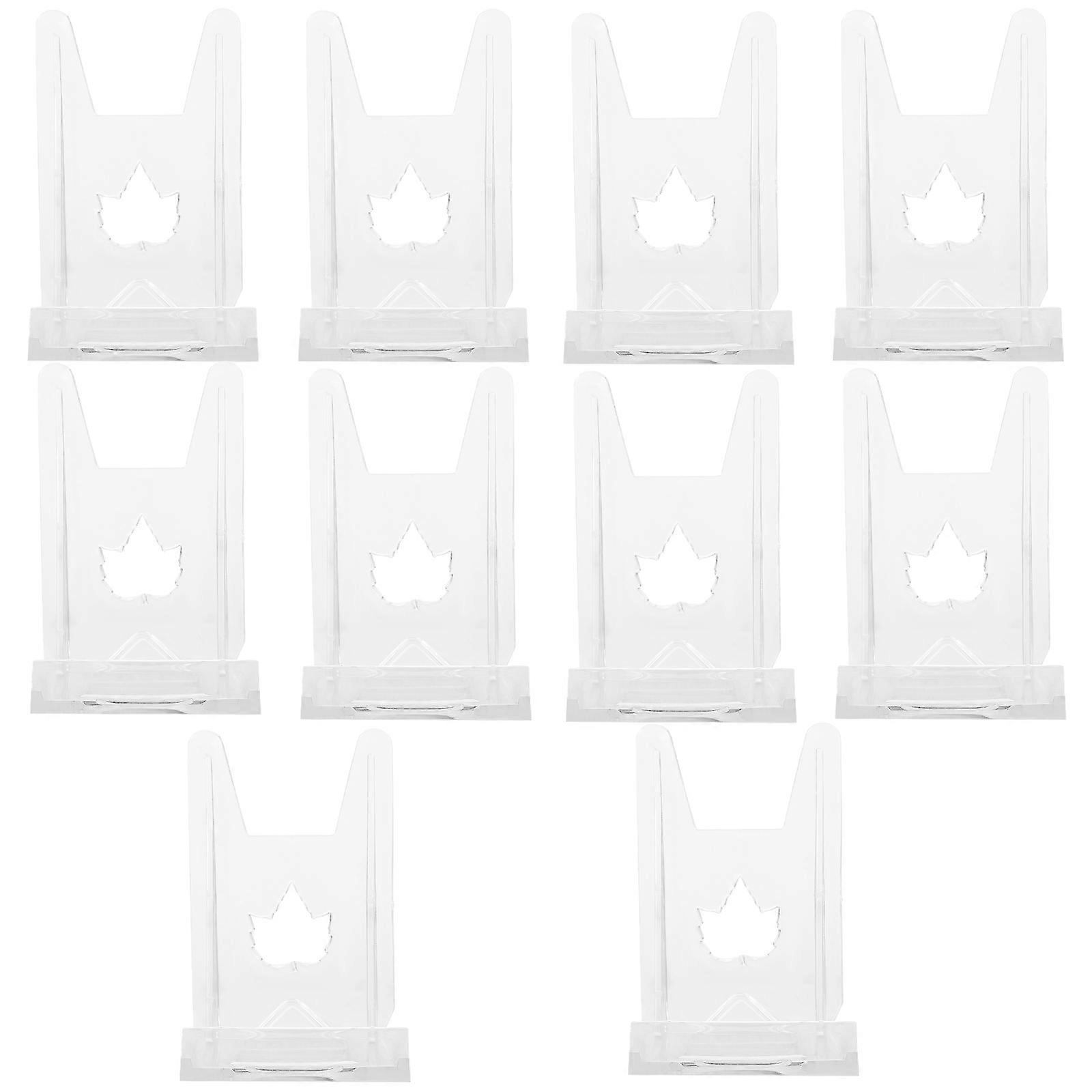 Acrylic Transparent Display Stand for Home Use Perfect for Plates Phones and More 10pcs Small Size