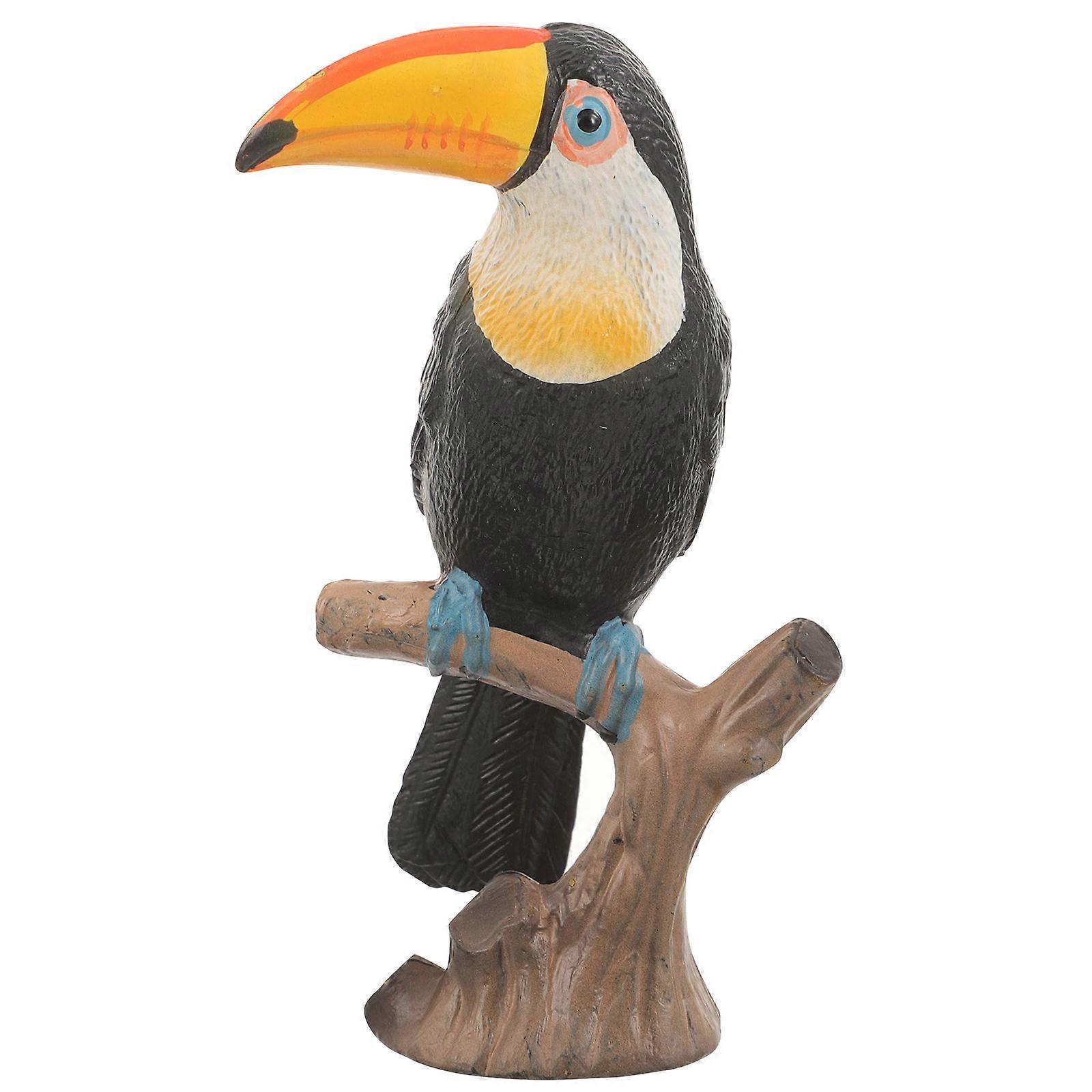 Kunststoff Simuliertes Tukan-Modell Tukan-Statue Heimdekorationssimulation Tiermodell