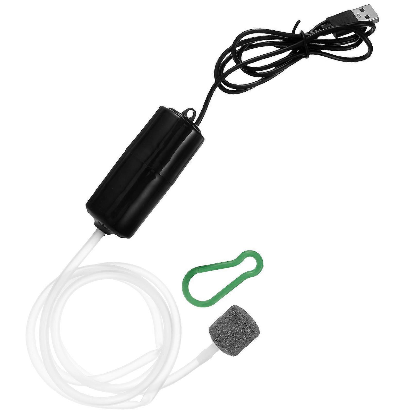 Fish Tank Oxygen Pump Kit 1 Set Aquarium USB Pump for Bubbles and Oxygenation