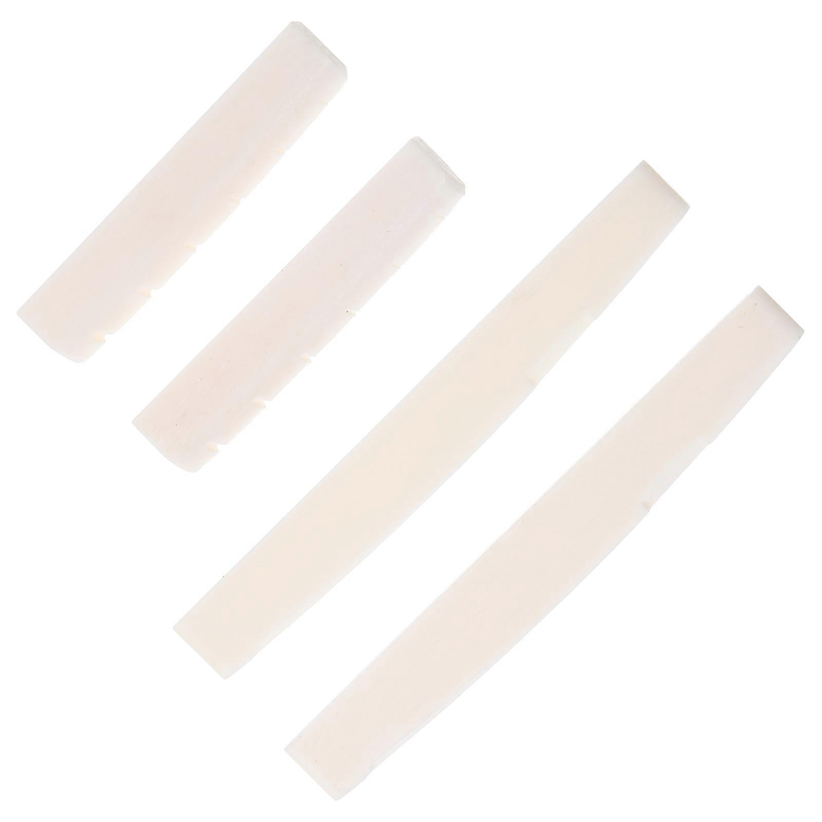 2 Sets Guitar Bridge Saddle Nut Replacement for Acoustic Guitars – Lightweight, Sturdy & Easy Installation to Enhance Sound Performance