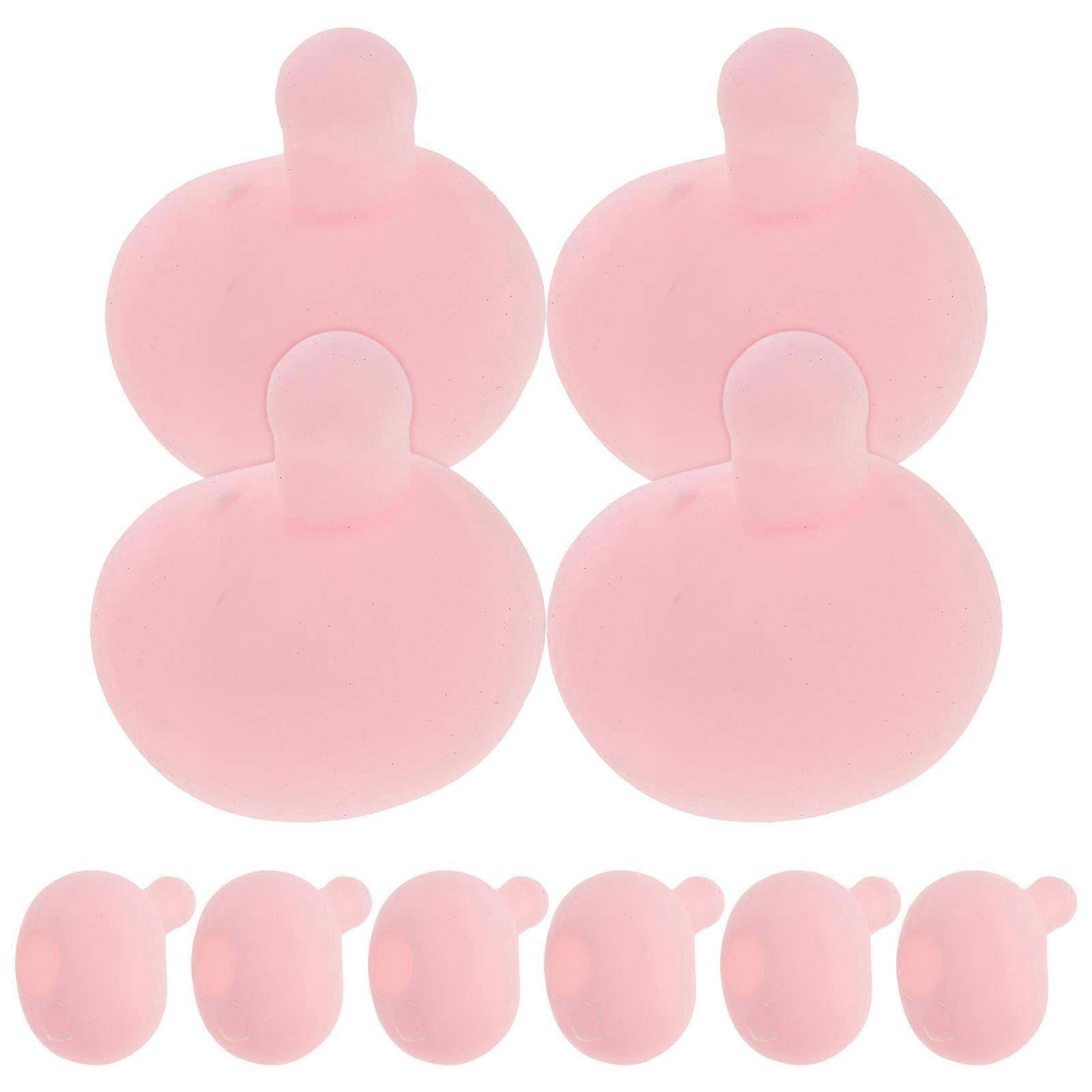 Pink Elastic Silicone Bubble Insert for Squeeze Toy Making DIY Stress Relief Decompression Accessory 10pcs