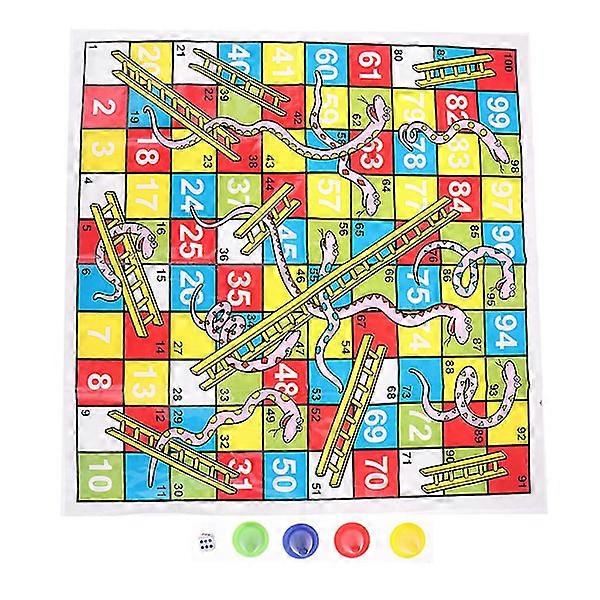 Snakes and Ladders Game Educational Children's Games Interesting Portable Flying Chess Family Game Board Game Set