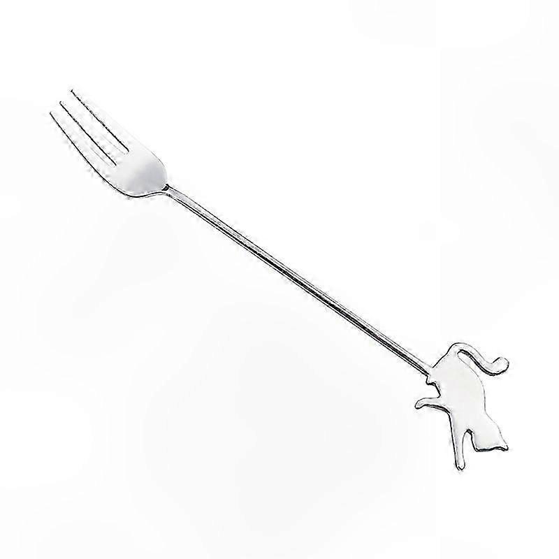 Sked i rostfritt stål med långt handtag för kaffe- och kakservis