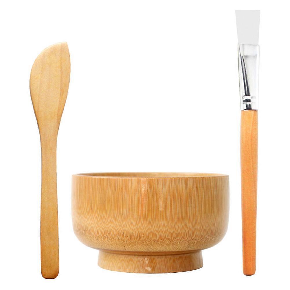 Facial Mask Application Set Professional Design Diy Container With Assorted Color 11.2x11.2cm Mixing Masks 1Set