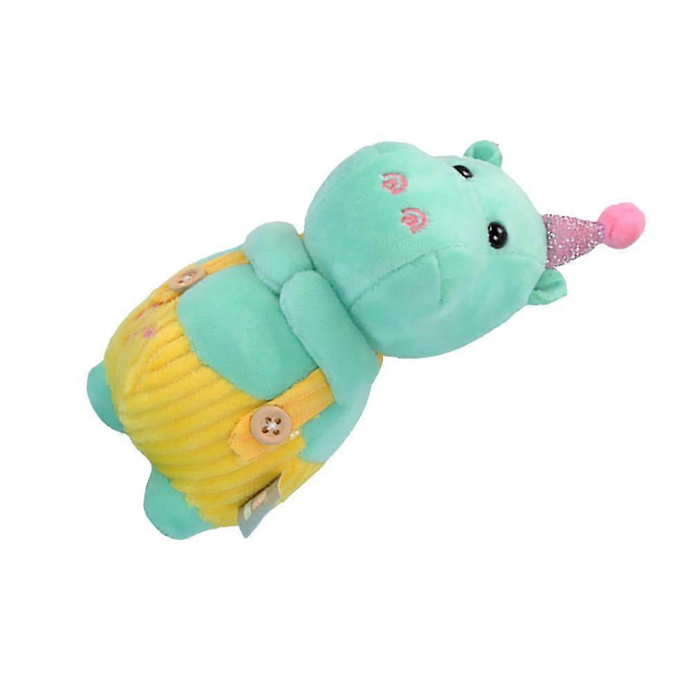 Adorable Hippo Doll Key Chain Made of Plush Material Perfect for Holding Keys Light Green 5 Inch