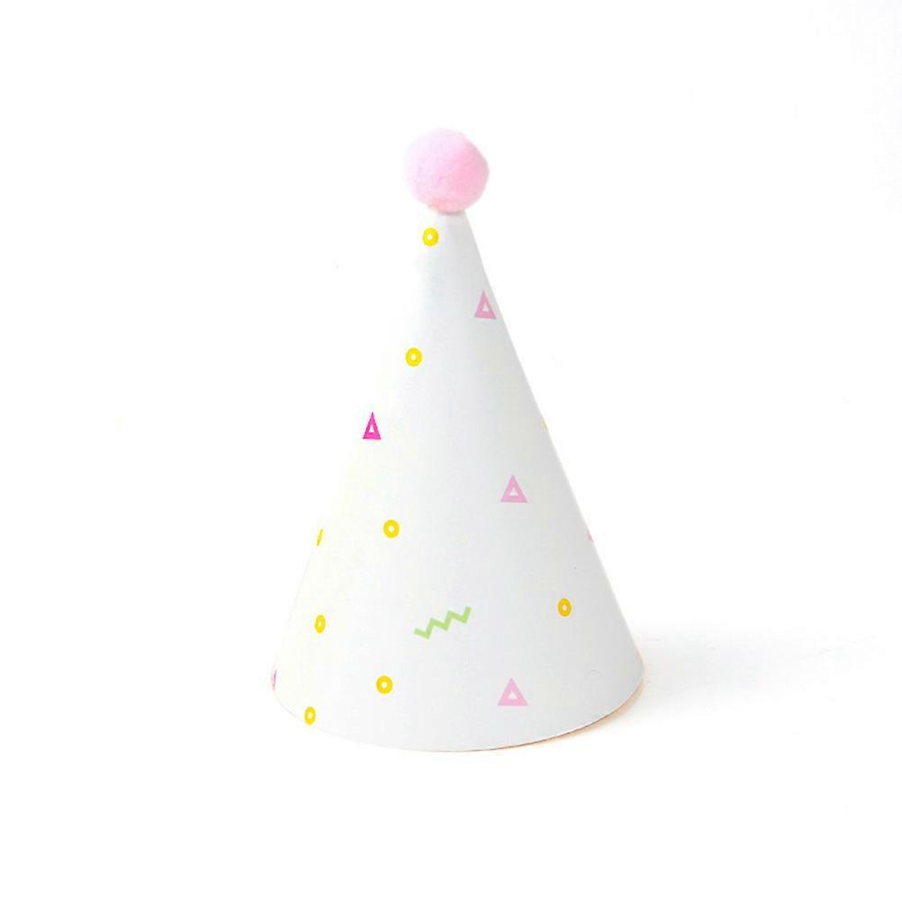 Cute Party Hats Children Birthday Party Supplies Small Triangle Assorted Color 6.7×4.3×4.3in 9Pcs