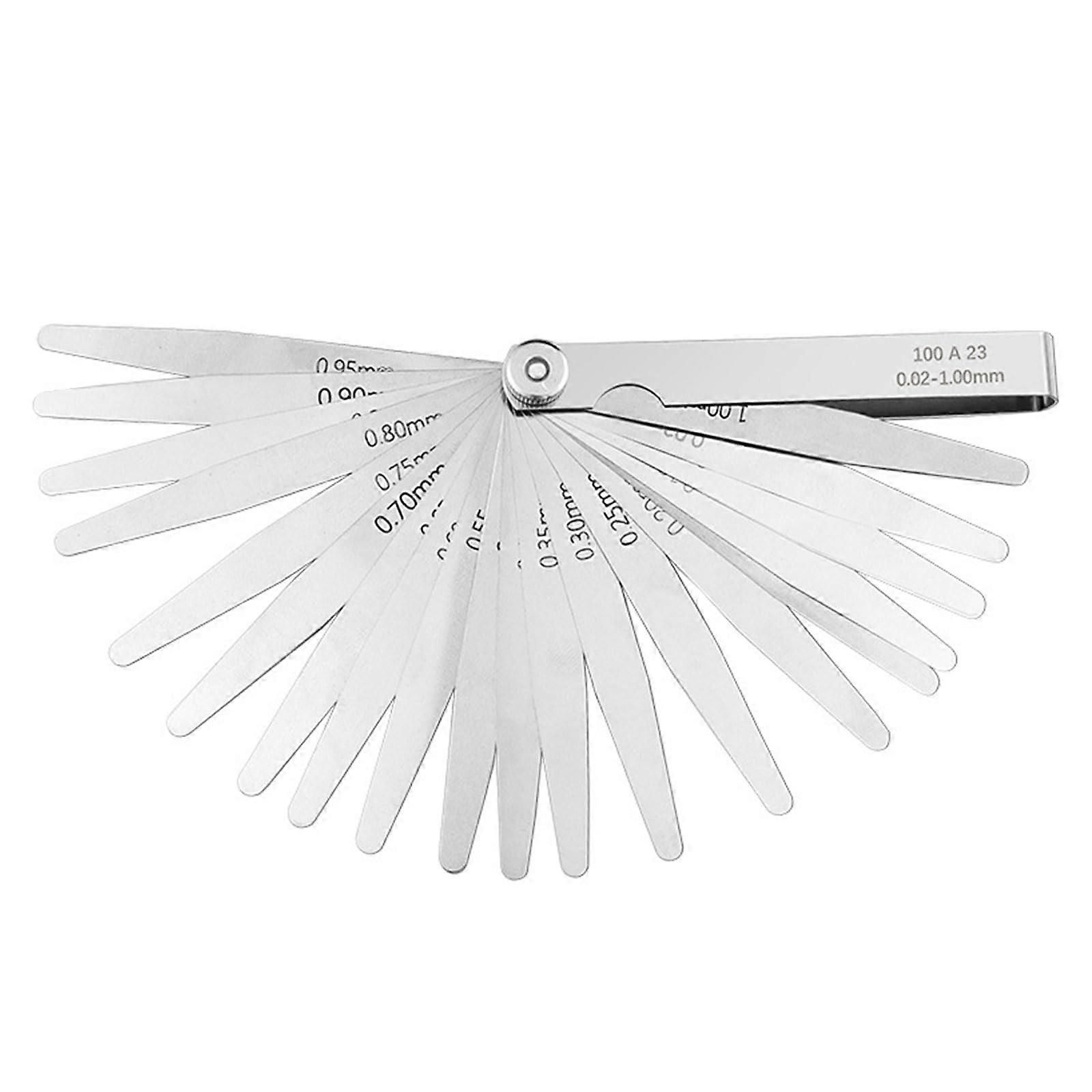 Stainless steel feeler gauges for measuring gaps width thickness 0.02 to 1 mm