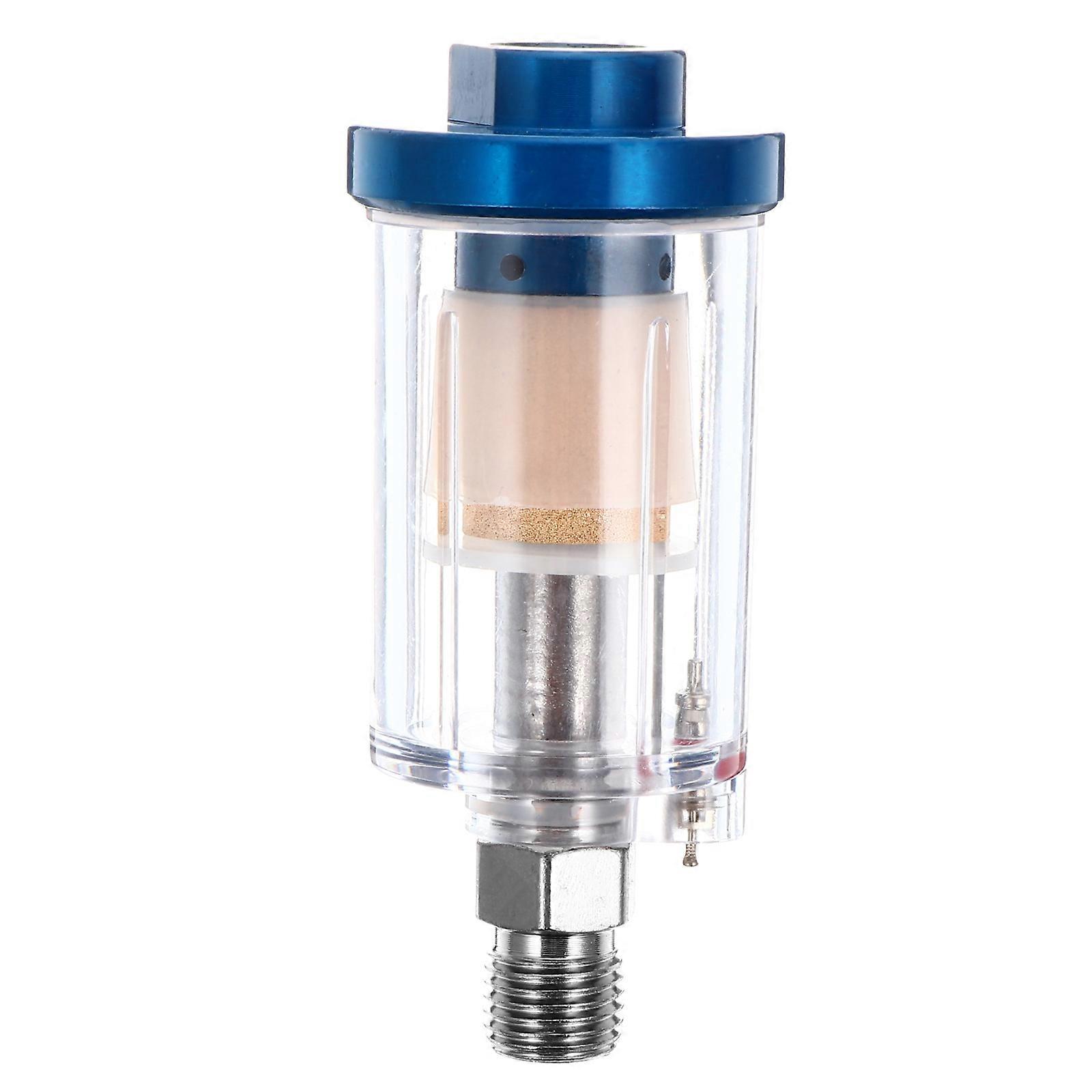 Oil Water Separator Filter for Air Compressor, Pneumatic Spray Inlet Outlet, Reduces Water Vapor and Particles, Extends Tool Life
