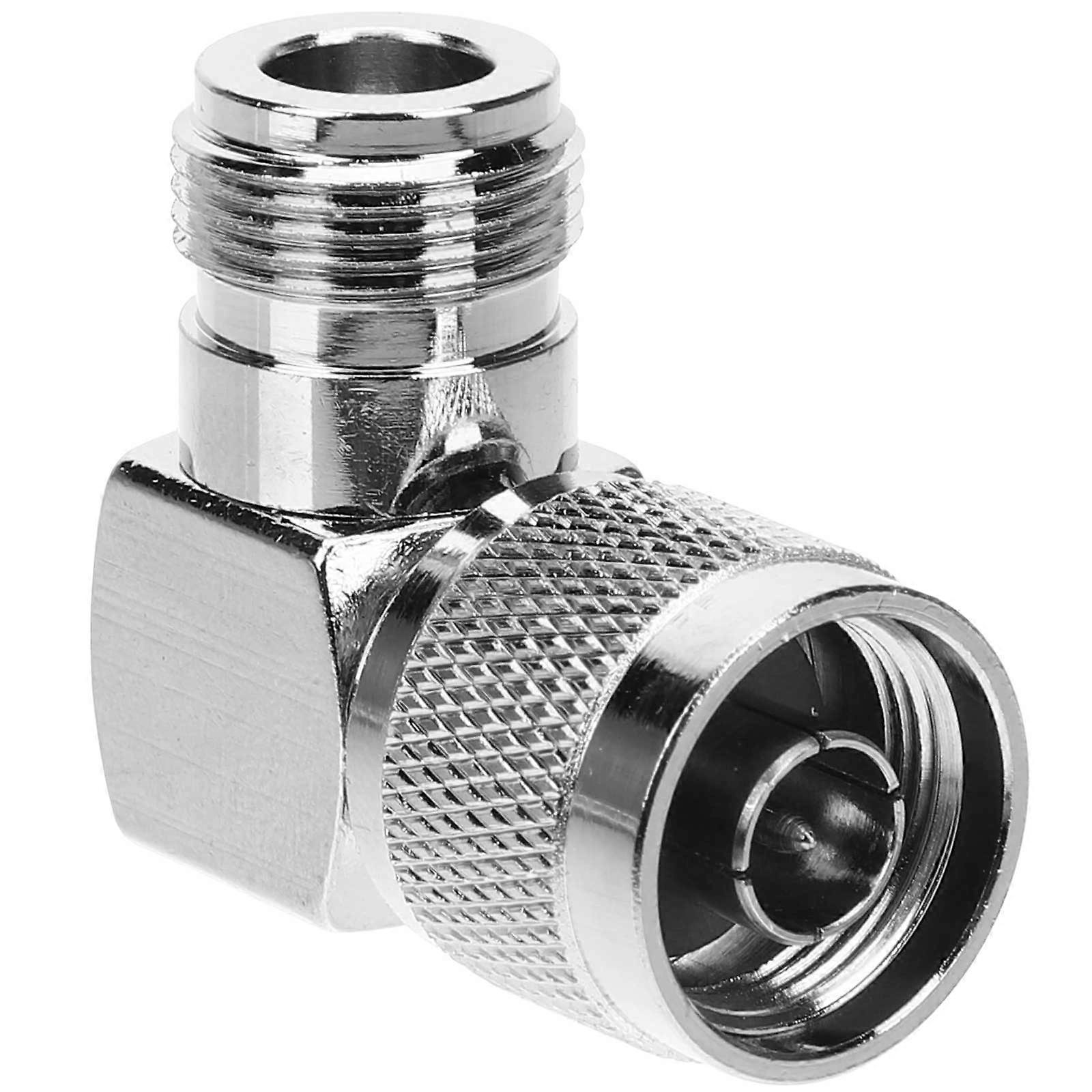 N Coax Connector Right Angle Male To Female For System Silver 3.50X3.00X1.50CM Cable Connection 1Pcs