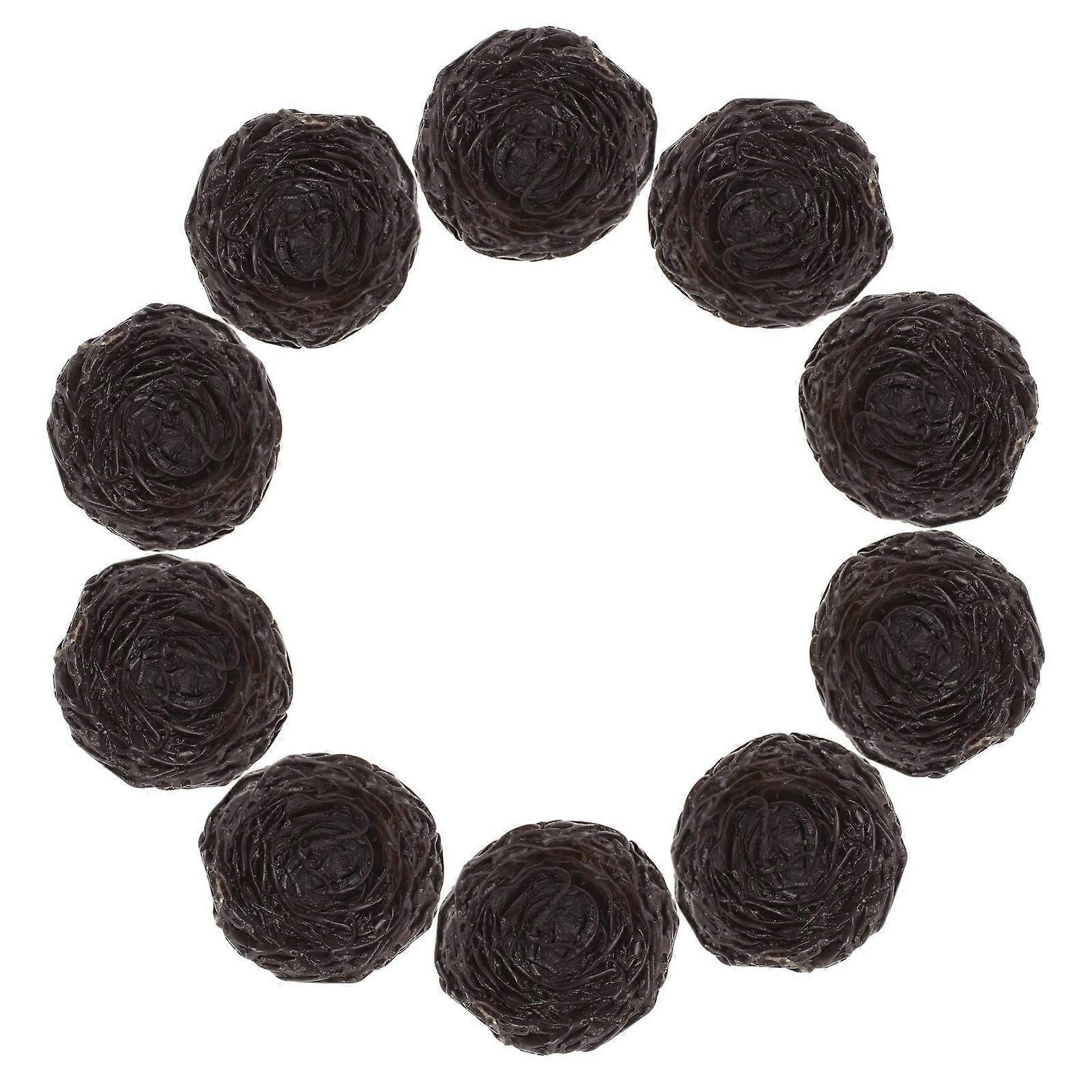 10pcs Miniature Bird Nest with Eggs, Realistic Resin Decorations for Easter, Garden, Office, and DIY Ornament Projects