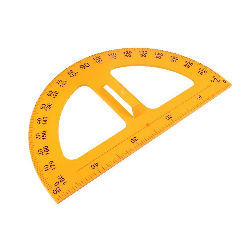 Yellow Plastic Ruler with Precise Scales for Painting Use and School Projects 15 cm