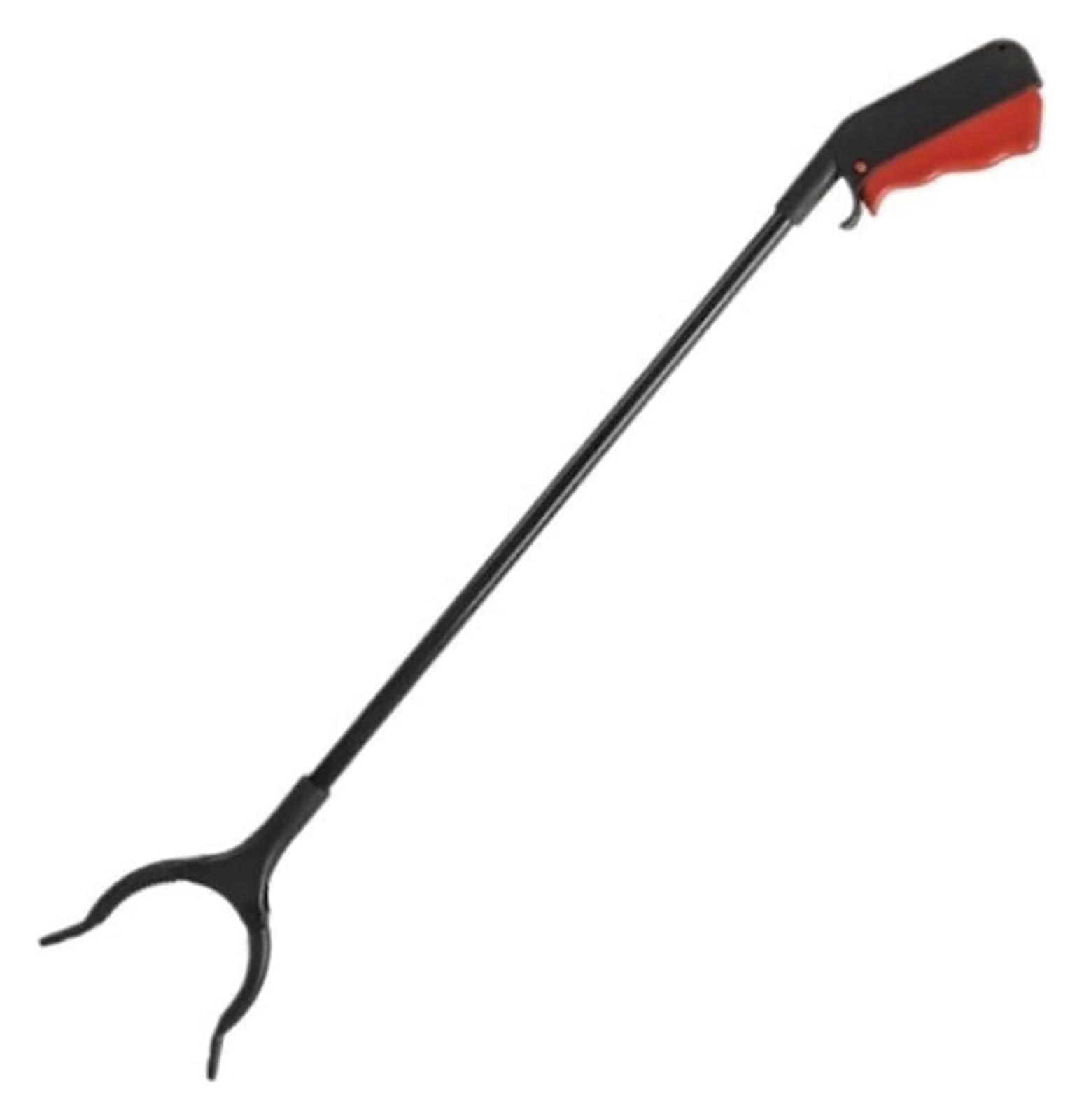Multifunctional trash picker grabber tool long handy mobility aid (60cm) Black