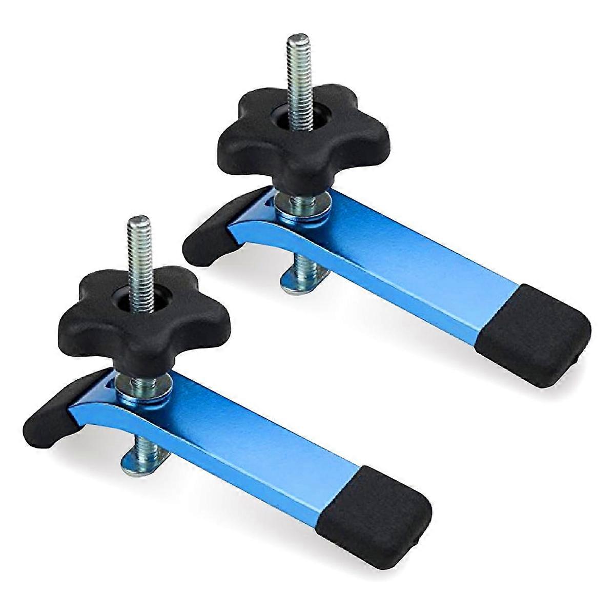 Acting -Track Hold Down Clamp with Bolts and Silder Aluminum Alloy Woodworking Clamps for Routers D