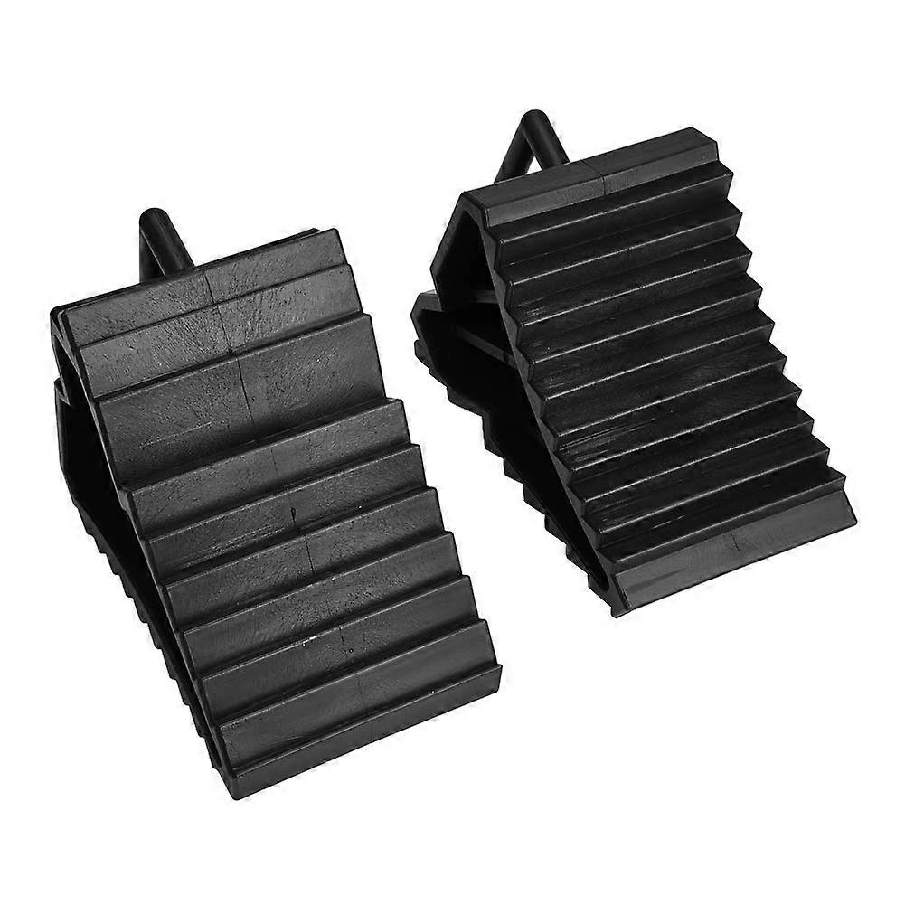 Car Slip Stopper Wheel Alignment Block 2 Pieces Anti Skid Tyre Support Pad Universal Fit