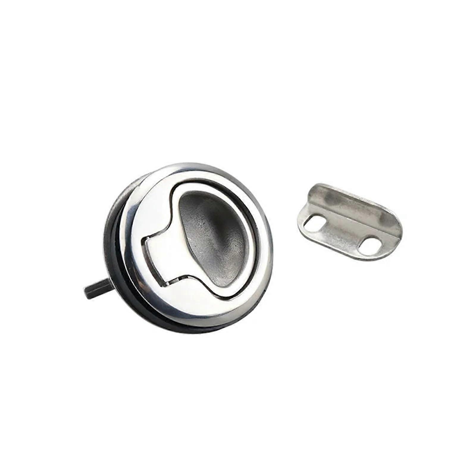 Stainless Steel Panel Lock Embedded Handle AntiCollision Lock Cabinet Lock Distribution Box Cabinet Lock 1PC (316no lock)