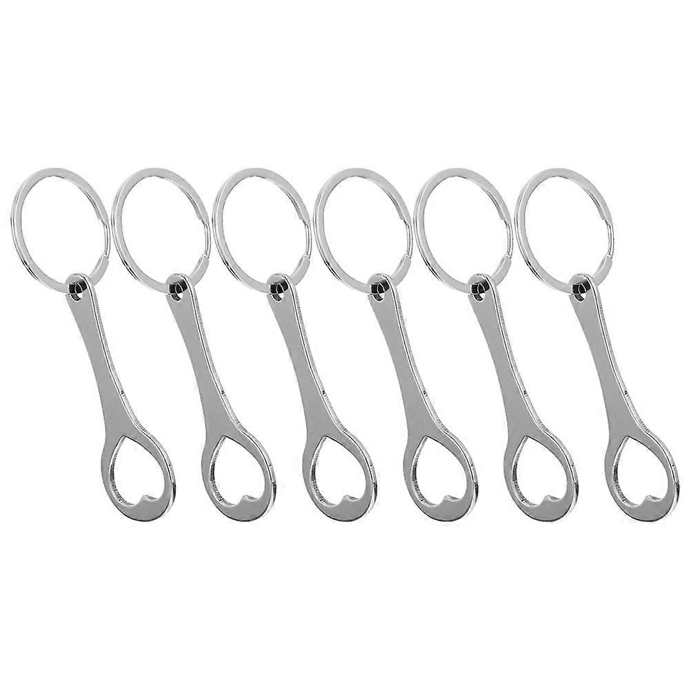 Portable Shopping Trolley Token Keychain Made of Durable Zinc Alloy Silver Color for Home Use Small Size