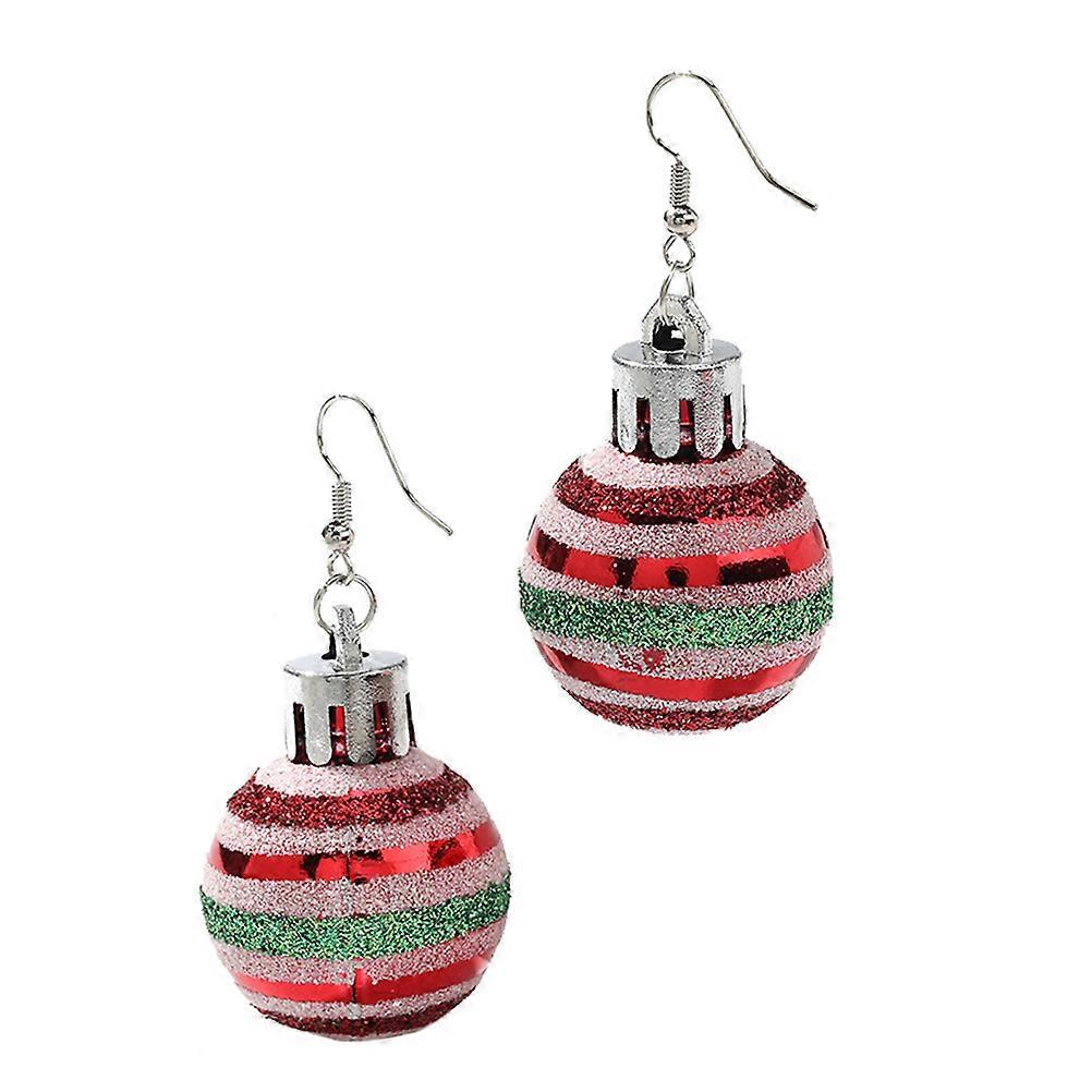 Practical Drop Earrings Highlighting a Festive Ball Design for Style