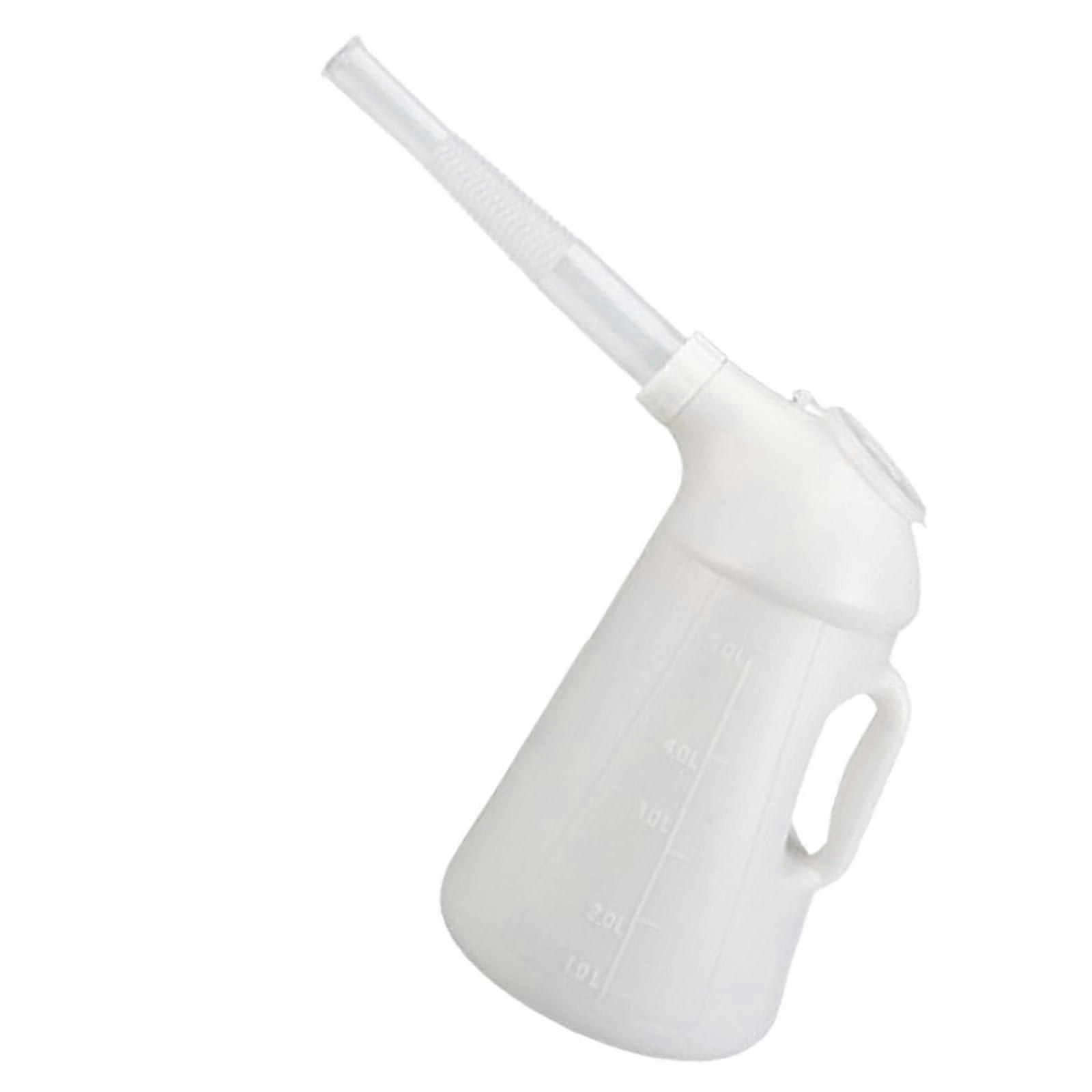 Oil Measuring Container Automotive Motor Oil Measuring Container with Lid for Water Gasoline Motor – 1L, High-Quality Plastic, Universally Compatible