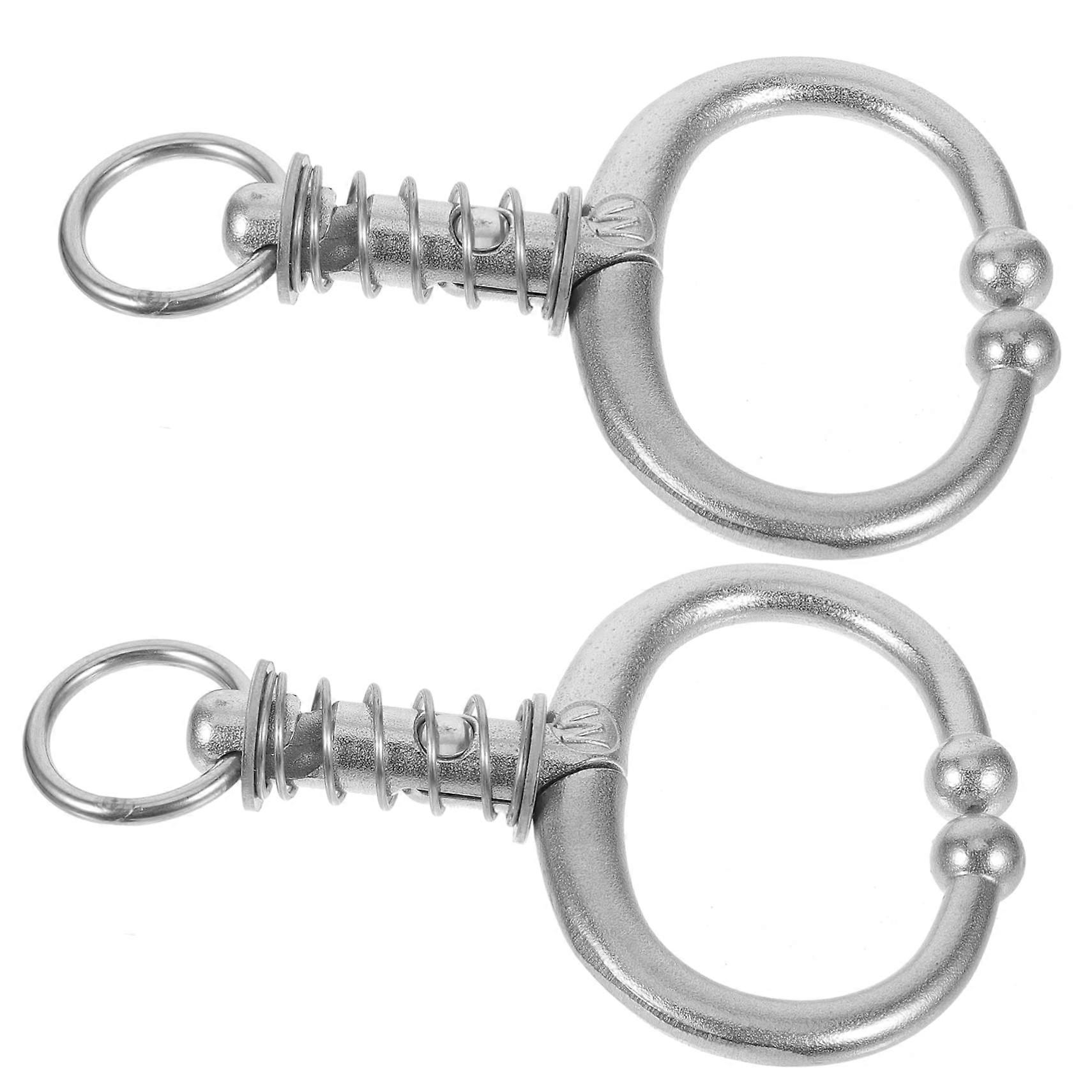 Livestock Nose Ring Pack of 2 Spring Nose Rings for Cattle Durable Comfortable Smooth Surface Safe Use