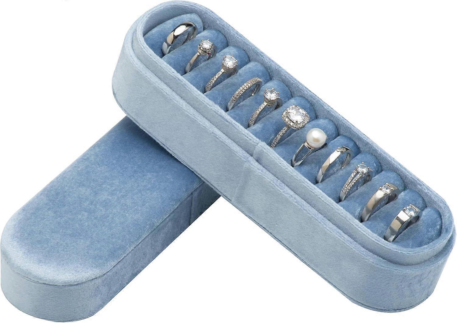 1 velvet small multi-ring box portable storage box