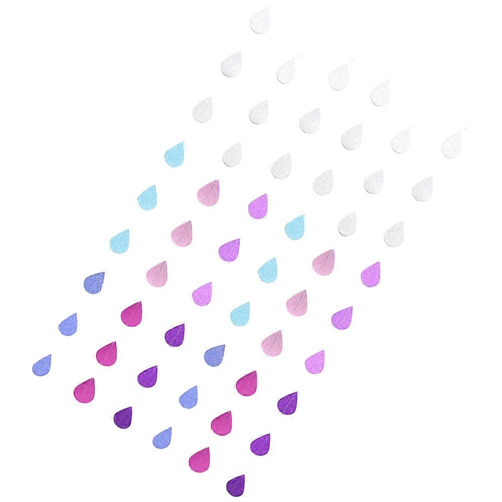 6 Strings Raindrop Garland Decorations Hanging Paper Raindrop Garlands