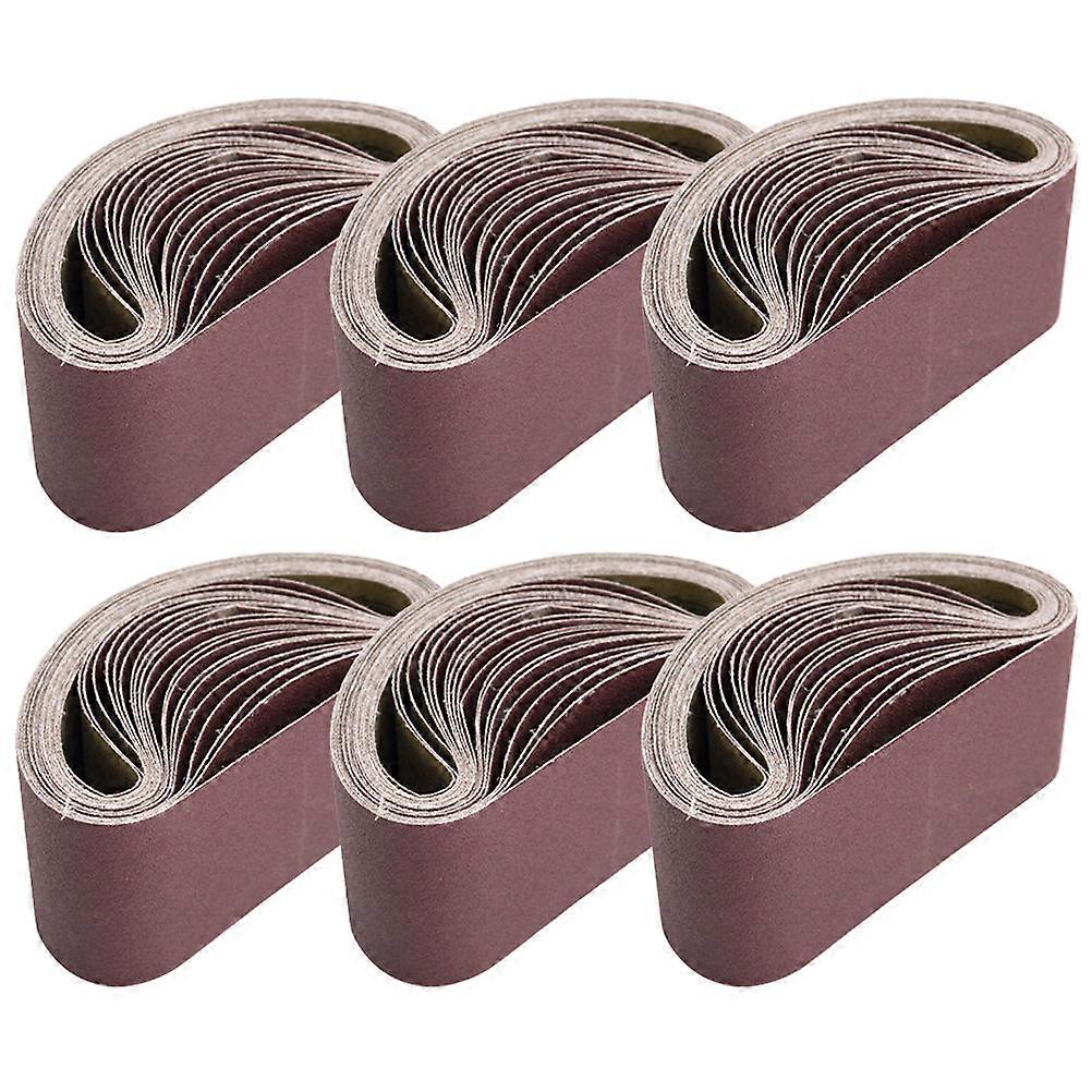 80 Grit Sandpaper Belts for Sander Machine Ideal for Woodworking Light Brown Provides Efficient Grinding 6Pcs