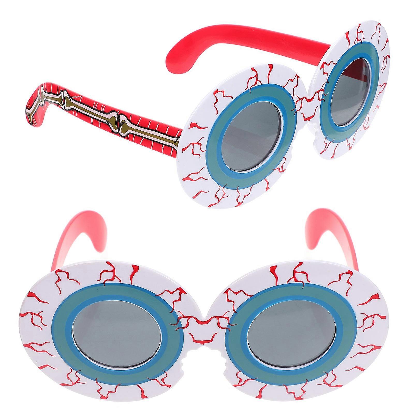Funny Shape Eyeglasses For Halloween Parties Costume Accessory Assorted Color 2Pack