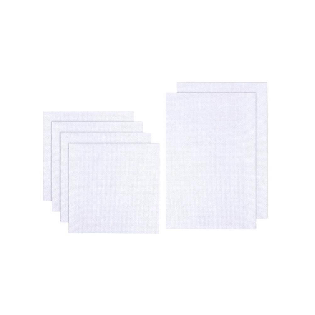 Cross-Stitch Fabric 6Pcs White for Sewing Perfect DIY Sizes and Counted Cloth