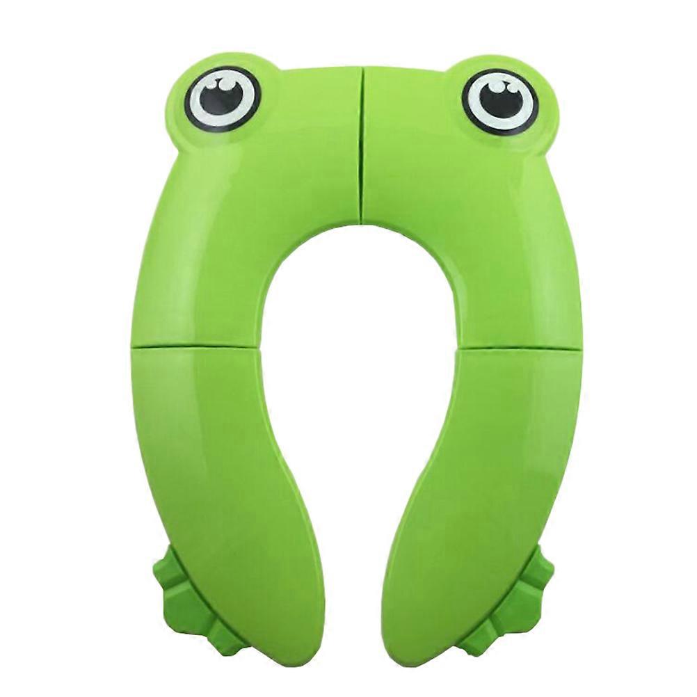 Reusable Toilet Seat Pad Foldable Upgrade Non Design Baby Potty Training Green 14.4×10.2×1.2In Firm Joint 1Pack