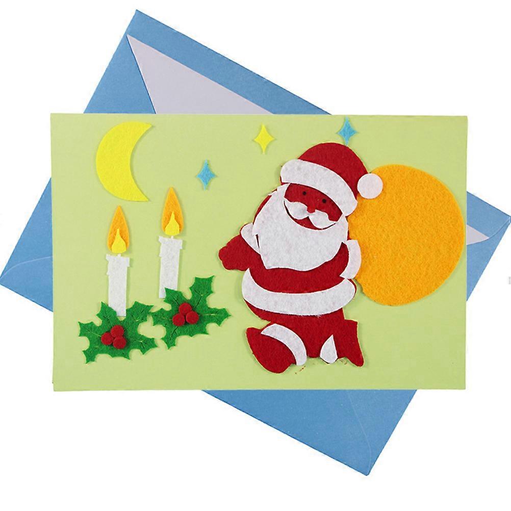 3Pcs Kids Card Making Set For Christmas With Assorted Color Craft Supplies For Fun Educational Experience