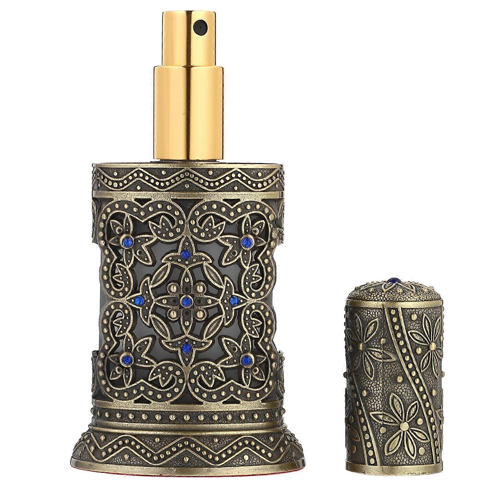 Antique Shape Essential Oil Bottle 15ml For Travel Daily Use Durable Quality Alloy 1Set