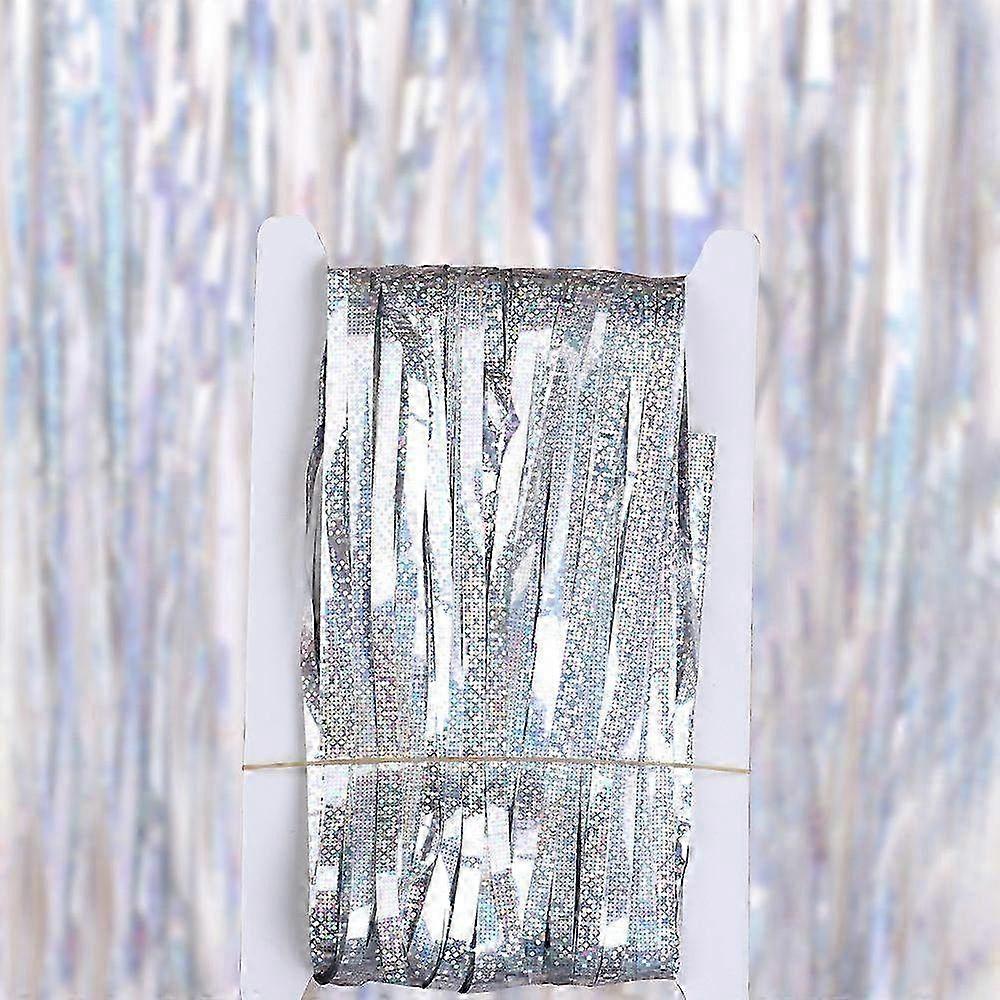 Fringe Curtains - 2 Packs of Party Decorations 3.28ft x 6.56ft - Shimmering Streamers for Festive Events & Celebrations