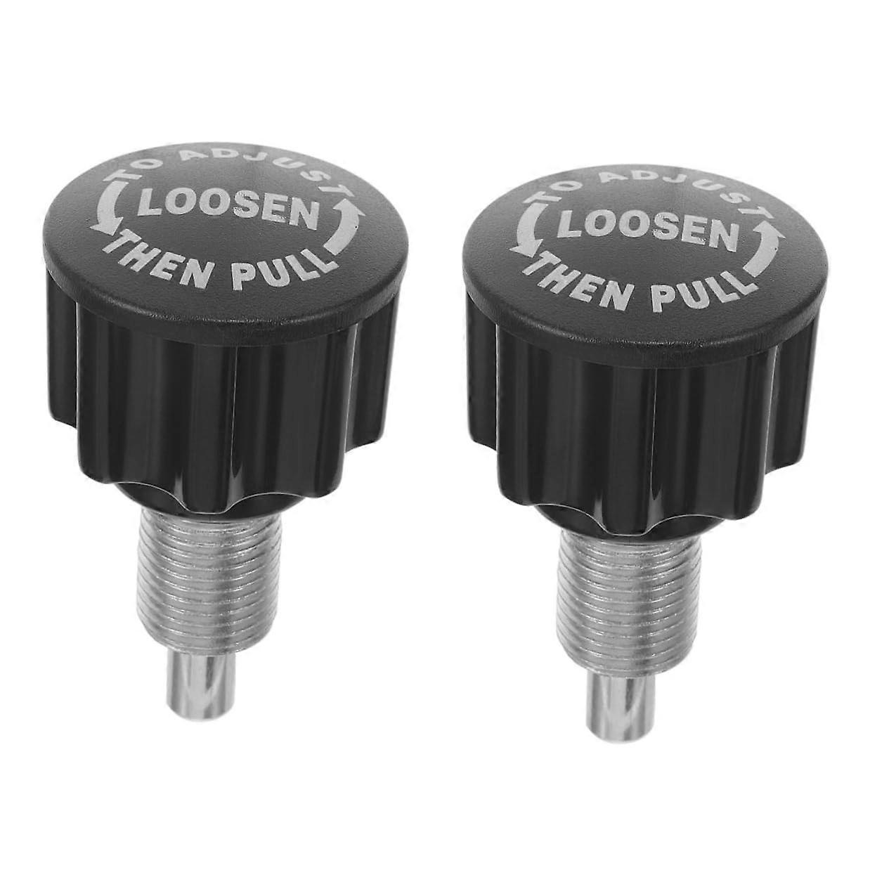 Exercise Bike Replacement Parts - 2 Black Height Adjustment Ball Head Pins Compatible with Fitness Equipment