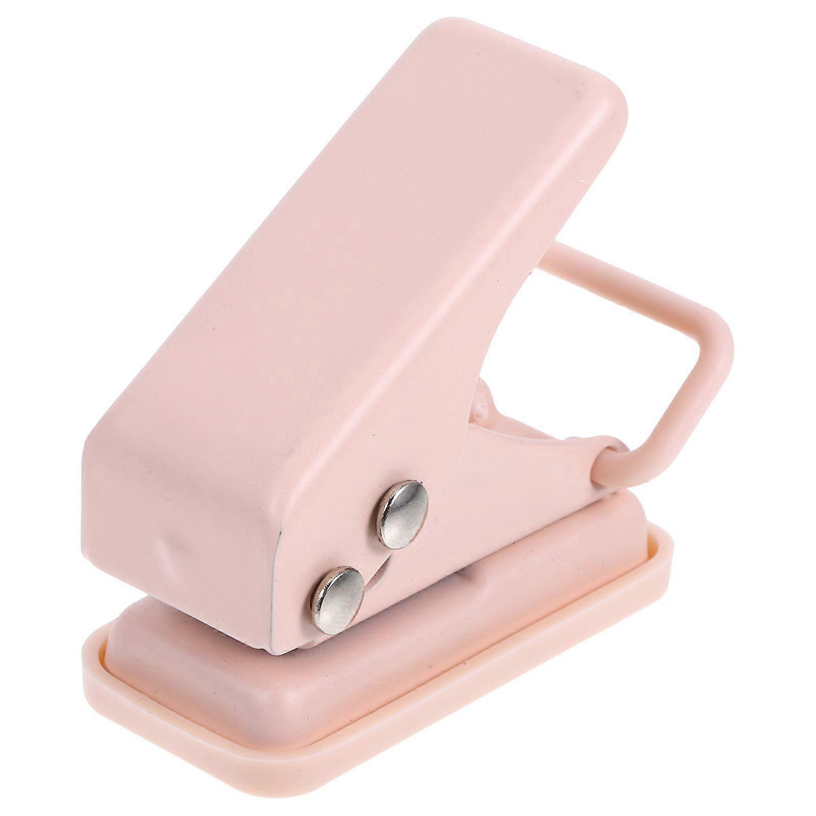 Single Hole Punch For Paper Crafts Scrapbooking And Id Badges Cardboard Perforator Tool For Diy Projects School And Office Use Handheld Hole Puncher F