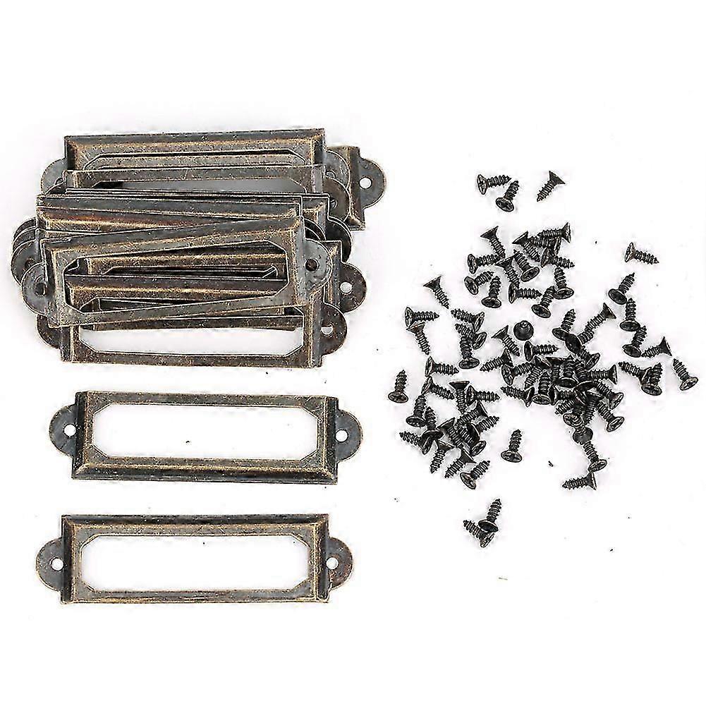 20Pcs Drawer Label Signs DIY Retro Shelf Note Accessories