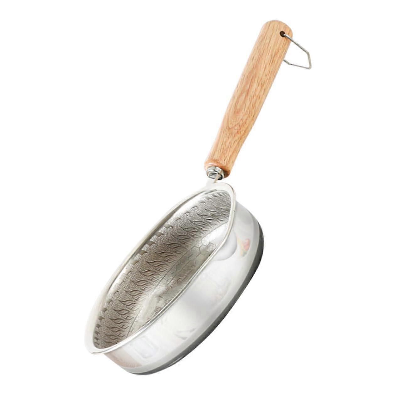 Egg Frying Pan Compact Nonstick Skillet Lid Induction Hob for Breakfast Alternative