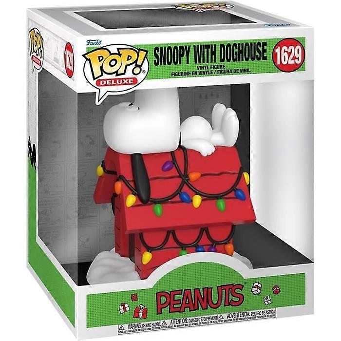 Funko Pop ! Figurine Deluxe - Snoopy - Avec Niche - Blanc - 9 cm - Edition Unique