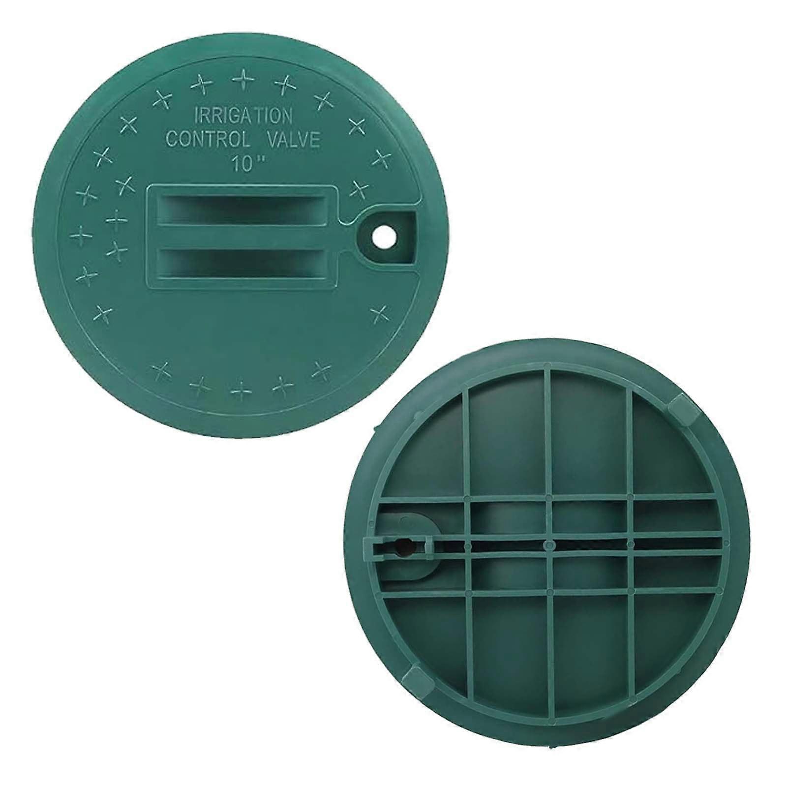 Irrigation Control Valve 10 Inch Set of 2 Green Heavy-Duty PVC Compatible with Standard Irrigation Systems