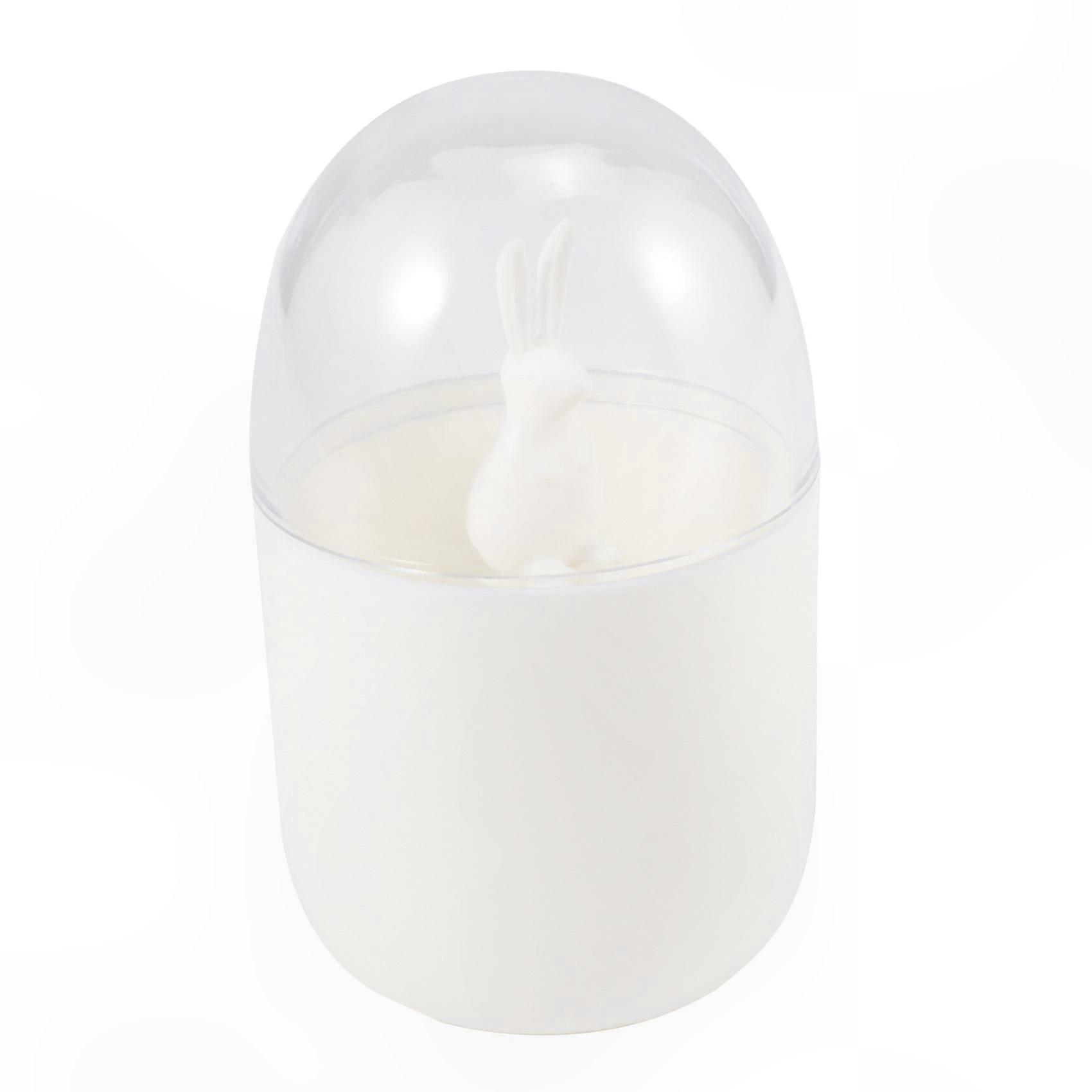 Cotton Swab Organizer, Compact Storage for Small Q-Tips and Toothpicks, Rabbit Design