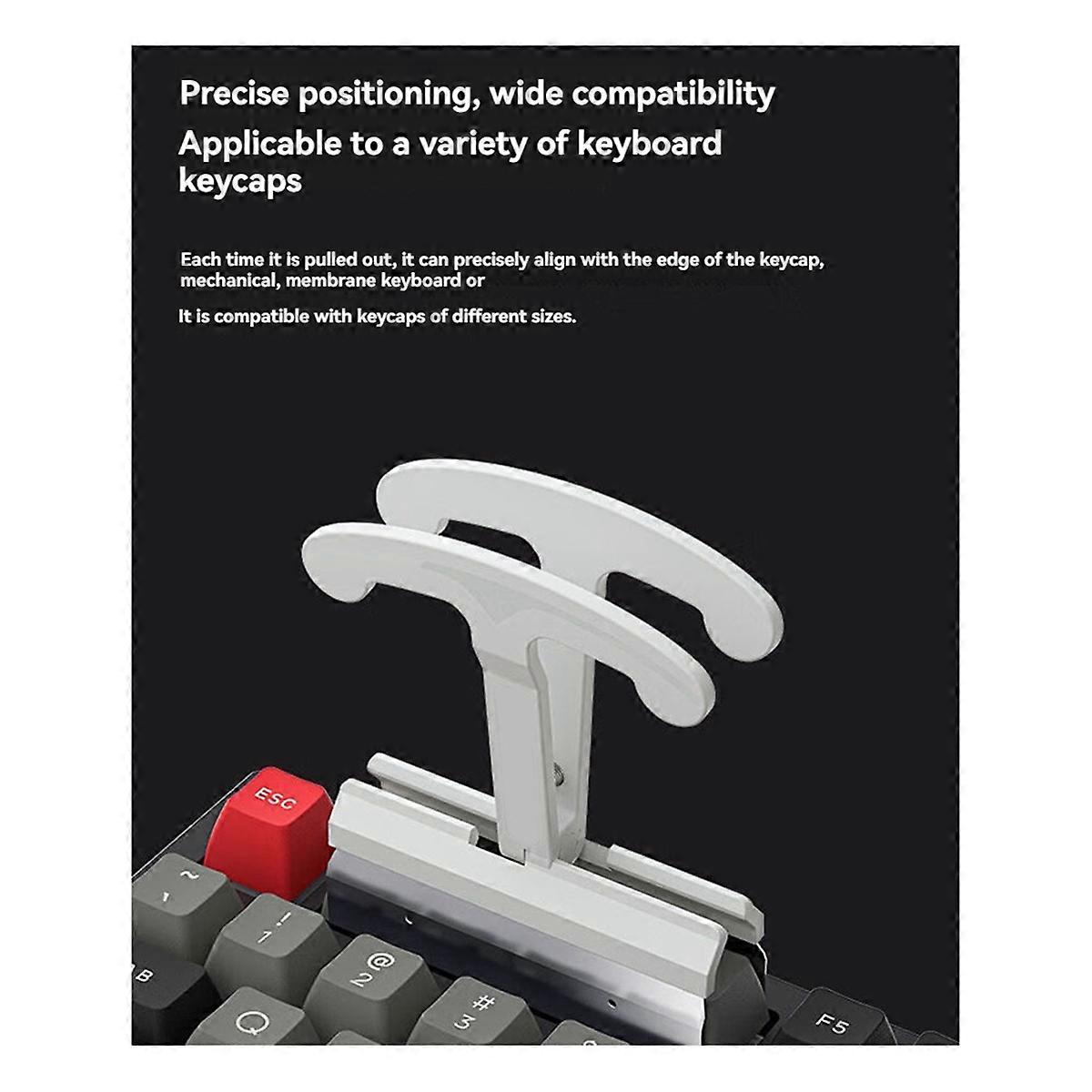 Keycap Remover for Mechanical Keyboards Universal Key Puller White