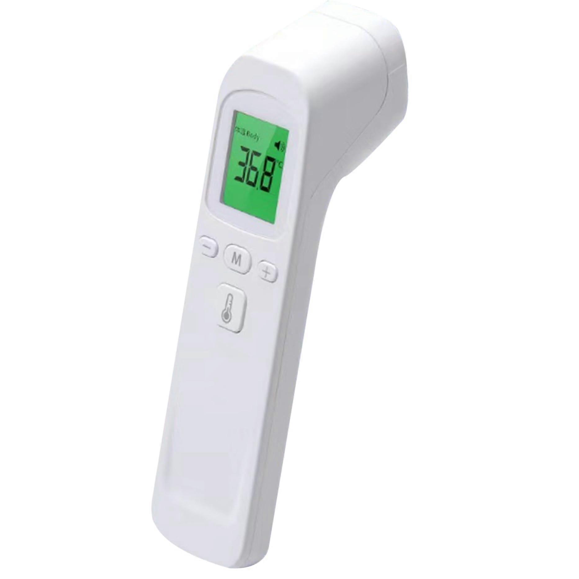 Forehead Thermometer LCD Display Non-Contact Instant Reading Fever Alarm Celsius/Fahrenheit Switchable Adults And Kids