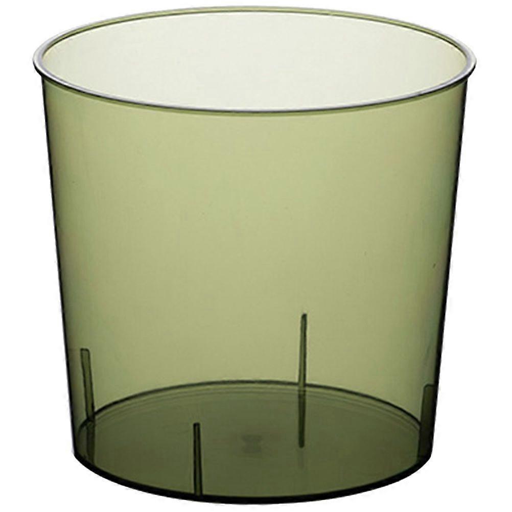 Clear Garbage Can Decorative Transparent Trash Can Garbage Storage Container (M)