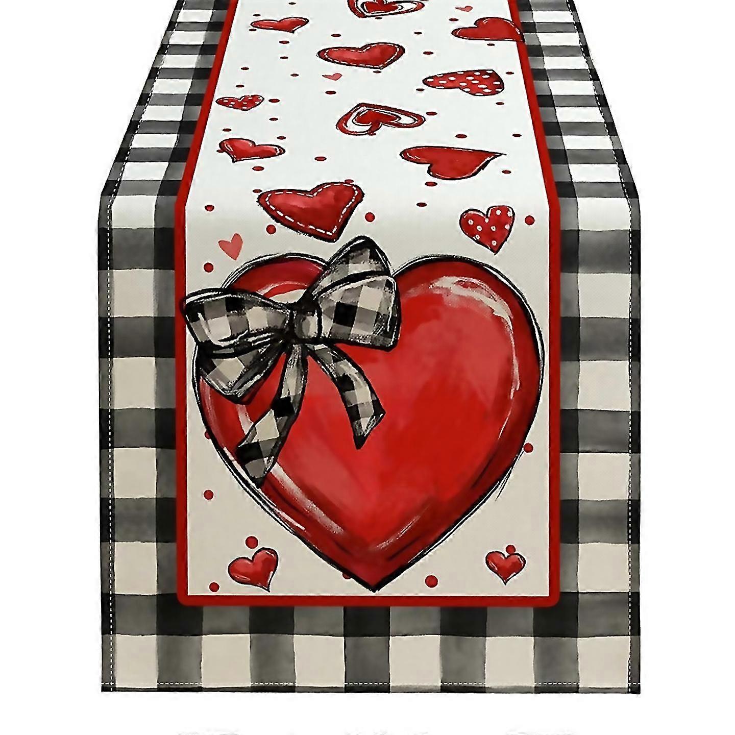 For Valentines Day Table Runner Polka Dots 33 X 120cm