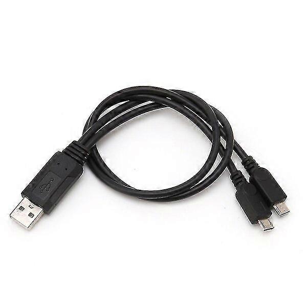 38cm plastic micro USB splitter, 1 piece