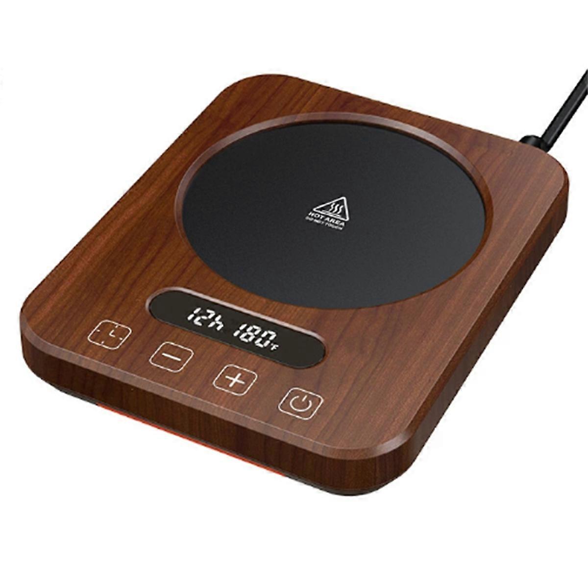 Heizung Untersetzer 8H Zeitgesteuerte Isolierung Wärmender Untersetzer Kaffeeheizung Thermostatischer Untersetzer Log Farbe US