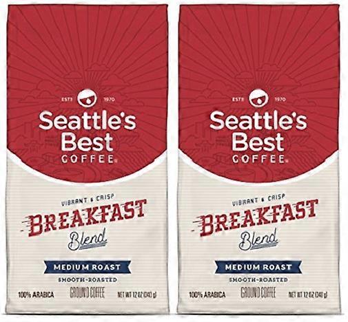 Seattle's Best Coffee Breakfast Blend Medium Roast Ground Coffee 2 Pack