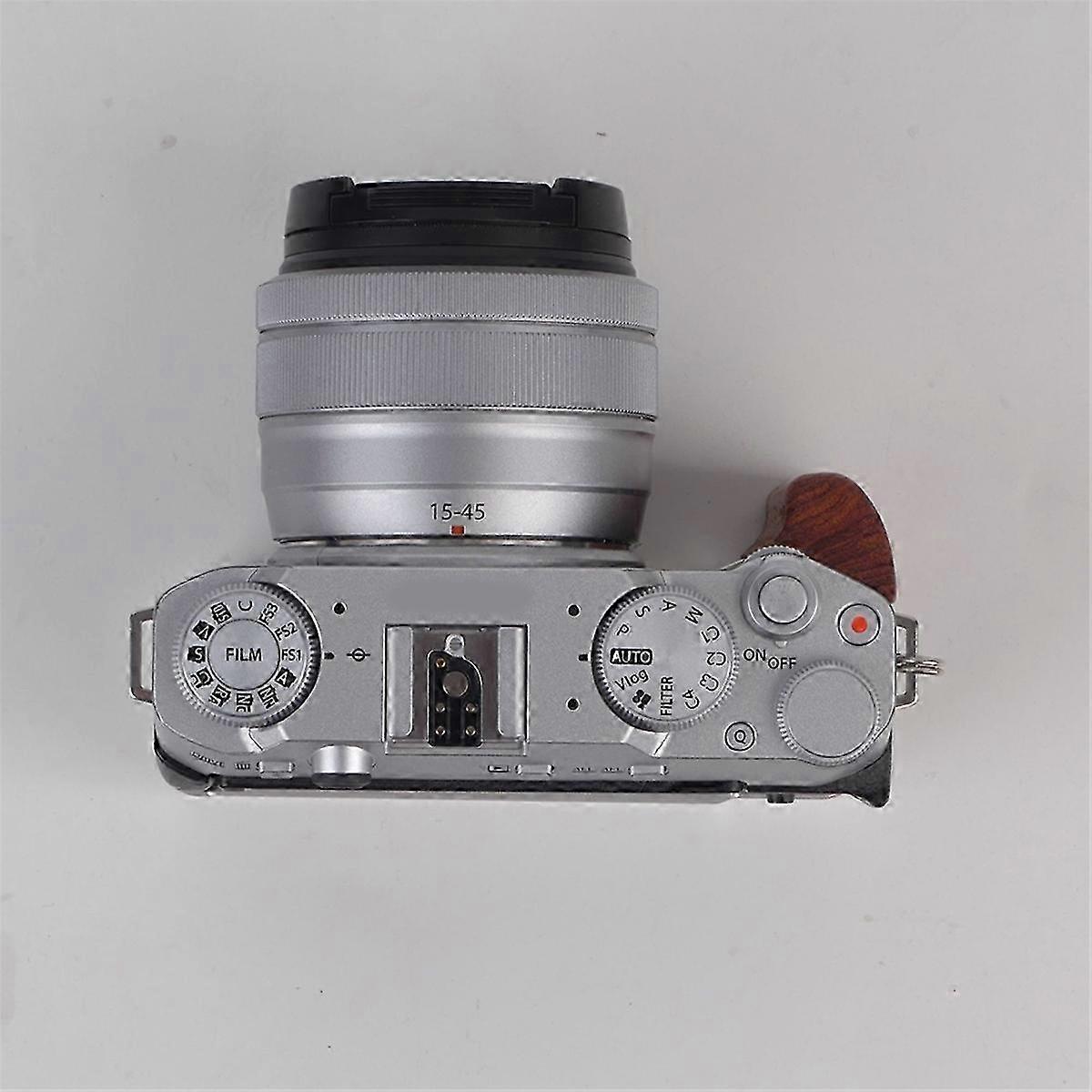 For XM5 L-Type Camera Wooden Handle Silver