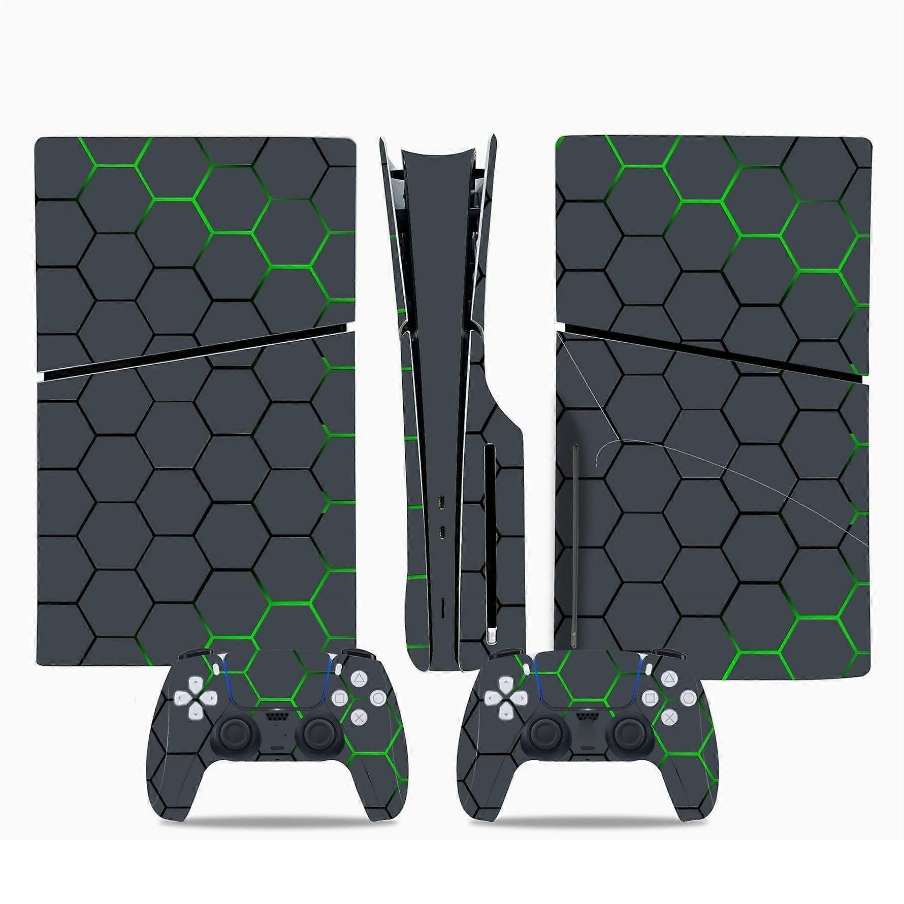 Console Remote Skin For PS5 Slim Disc Edition & Digital Edition - Scratch Resistant Vinyl Cover Wrap Skins Compatible With PS5 Slim 55400