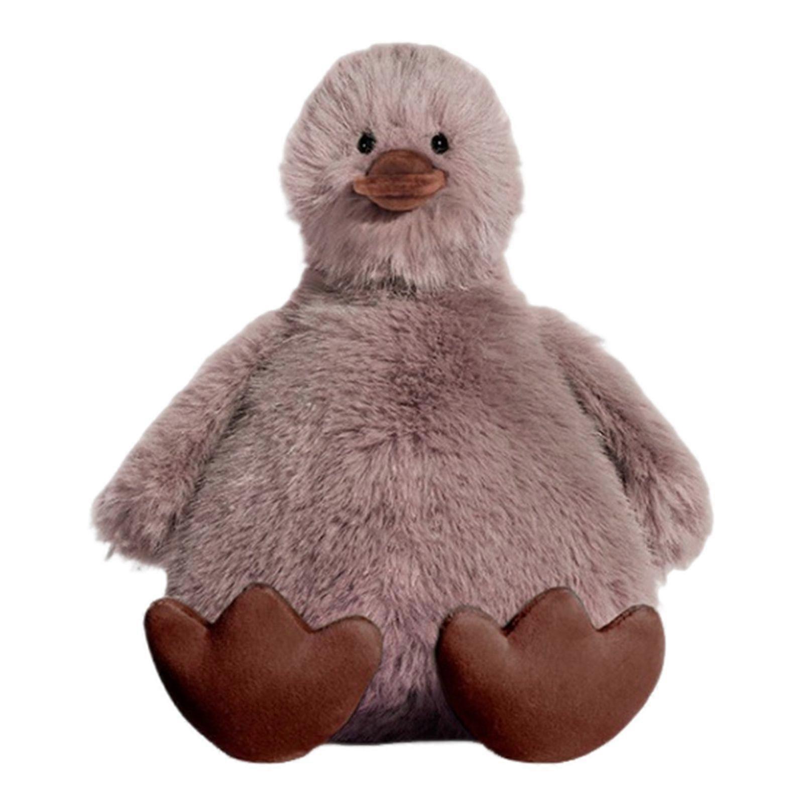Fluffy Ducks Plush Toy - Cute Stuffed Animal Pillow for Kids, Super Soft Duckie Cuddle Doll for Home, Bedroom & Car