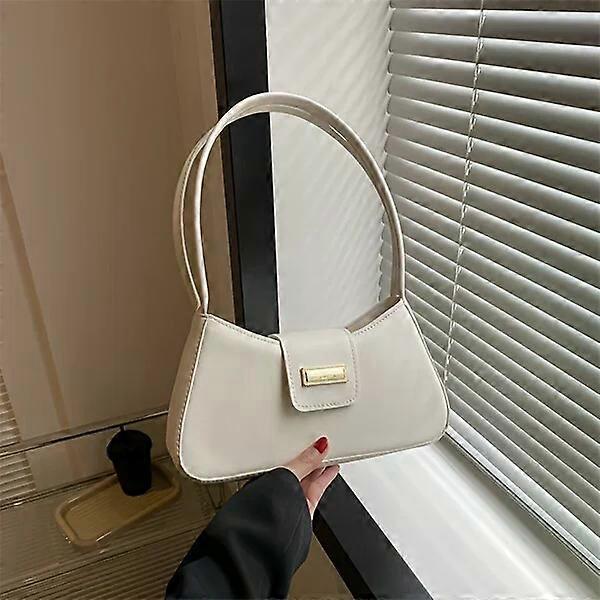 Elegant baguette bag, made of PU leather, comfortable and easy to match